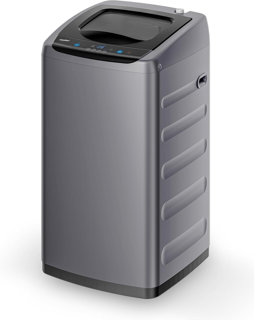 COMFEE’ 1.6 Cu.ft Portable Washing Machine, 11lbs Capacity Fully Automatic Compact Washer with Wheels, 6 Wash Programs Laundry Drain Pump, Ideal for Apartments, RV, Camping, Magnetic Gray
