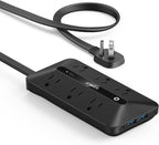 Anker Power Strip with 300J Surge Protector, 5ft Outlet Extender, 20W, 6AC