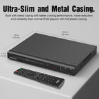 MEGATEK Region-Free DVD Player for TV with HDMI, USB & 1080p Upscaling