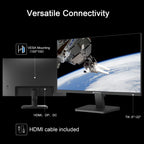 SANSUI 24 Inch Gaming Monitor 200Hz 1Ms FreeSync HDR 110% sRGB FHD 1080P Computer Monitor HDMI DP Ports Eye Care Frameless VESA Mount Cable Management(ES-G24F4L HDMI Cable Included)