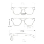 OhO Open Ear Smart Glasses, UV400 Z87.1 Lightweight Audio Bluetooth Glasses