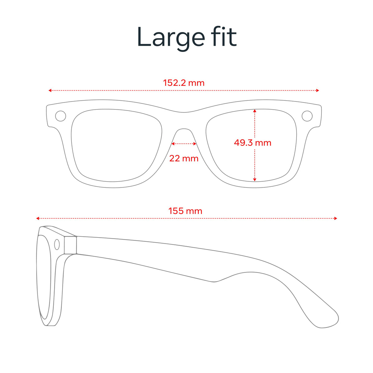Ray-Ban Meta (Gen 2) Wayfarer, Matte Black, Clear lenses