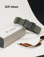 JUKMO Quick Release Tactical Belt, Military Work 1.5" Nylon Web Hiking Belt