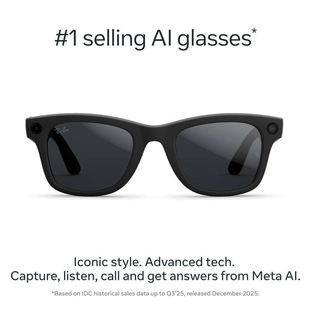 Ray-Ban Meta (Gen 2) Wayfarer, Matte Black, Clear lenses