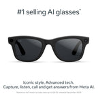 Ray-Ban Meta (Gen 2) Wayfarer, Matte Black, Clear lenses