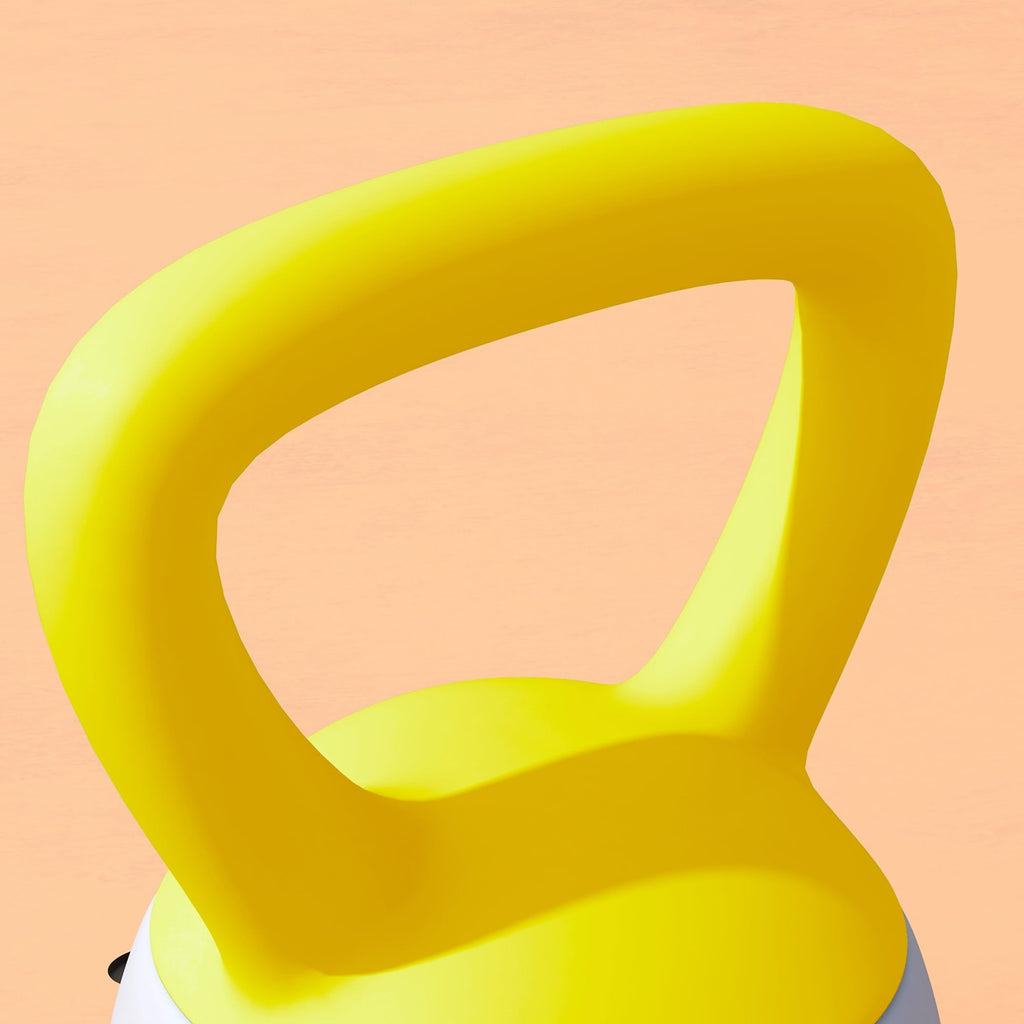 SPORTNOW 4/6/8/10/12kg Soft Kettlebell with Non Slip Handle Grey