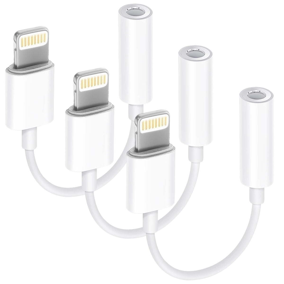 Apple MFi Certified 1 Pack Lightning to 3.5 mm Headphone Jack Adapter for iPhone, iPhone Aux Adapter Converter Dongle Audio Cable Compatible with iPhone 14 13 12 11 X XS 8 7 Black