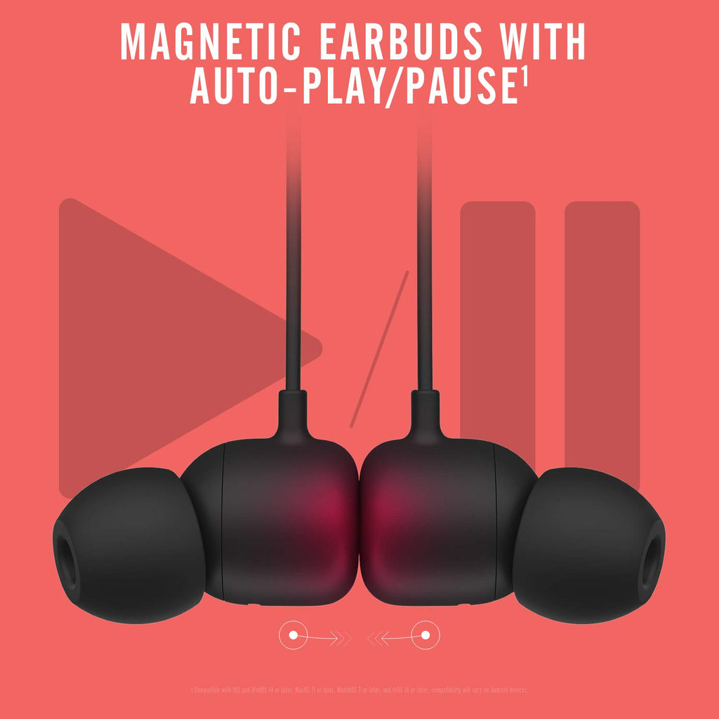 Beats Flex Wireless Earbuds - Apple W1 Headphone Chip, Magnetic Earphones, Class 1 Bluetooth, 12 Hours of Listening Time, Built-in Microphone - Yuzu Yellow