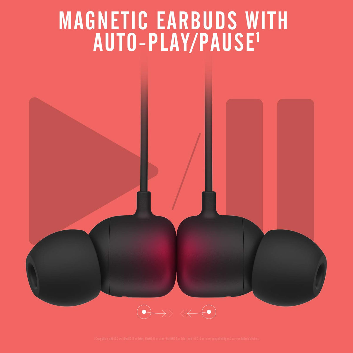 Beats Flex Wireless Earbuds - Apple W1 Headphone Chip, Magnetic Earphones, Class 1 Bluetooth, 12 Hours of Listening Time, Built-in Microphone - Yuzu Yellow