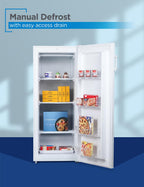 BLACK+DECKER 14 Cu. Ft. Convertible Freezer Refrigerator, Upright Freezer with Glass Shelves, ENERGY STAR rated, Frost Free, BUC1400XB, Black