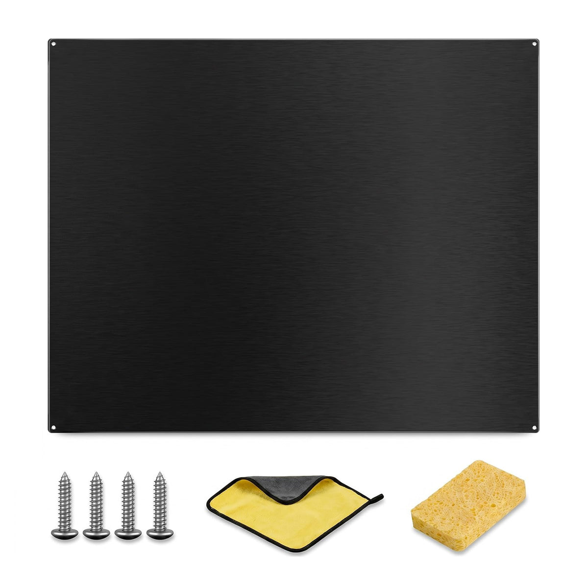12"x29.5" Stainless Steel Backsplash - Ultra Flat & Easy to Clean, Protect Wall from Splash & Stain - Kitchen Stove Backsplash Panel for Oven & Range Hood with Pre-Drilled Holes