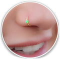 Ultra Thin Opal Nose Ring