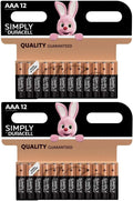Duracell Simply MN2400 AAA Alkaline Batteries (Pack of 24)