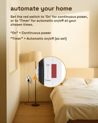 hbn 24Hour Mechanical Timer Plug Socket UK,Light Timers for Home Security