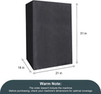 Commercial Ice Maker Cover, Universal Waterproof Shield for Appliances in Home, Garage and Office, Black