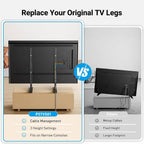 PERLESMITH Universal TV Stand Legs for 20–75 Inch TVs up to 110 lbs