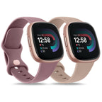 AK Straps for Fitbit Sense 2/Fitbit Sense/Fitbit Versa 4/Fitbit Versa 3 Straps for Women Men,Silicone Sport Classic Soft Replacement Straps Compatible with Fitbit Versa 3/Versa 4/Sense/Sense 2