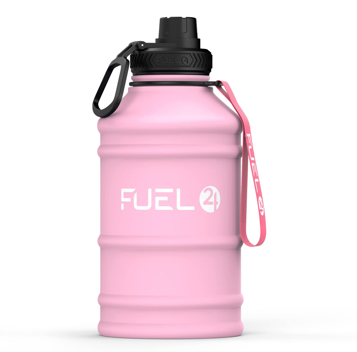 Fuel24 Stainless Steel Jug - 1.3 or 2.2 Litre Water Bottle - Extra Strong, BPA Free, Leak Proof - Large Gym Sports Bottle, 1.3L, 2.2L, Metal Bottle - Colour Options