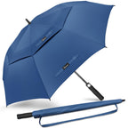 NINEMAX Large Golf Umbrella Windproof Strong 54/62/68 Inch,Extra Big Golf Umbrellas Automatic Open Double Canopy for Gents Women