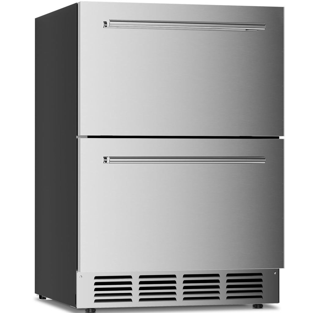 Antarctic Star 18L Mini Fridge Cooler 24Can, Beverage Refrigerator with Quiet Compressor, LED Light,Freestanding Small Fridge with Electronic Temperature Control for Home and Bar(40-61 ℉)