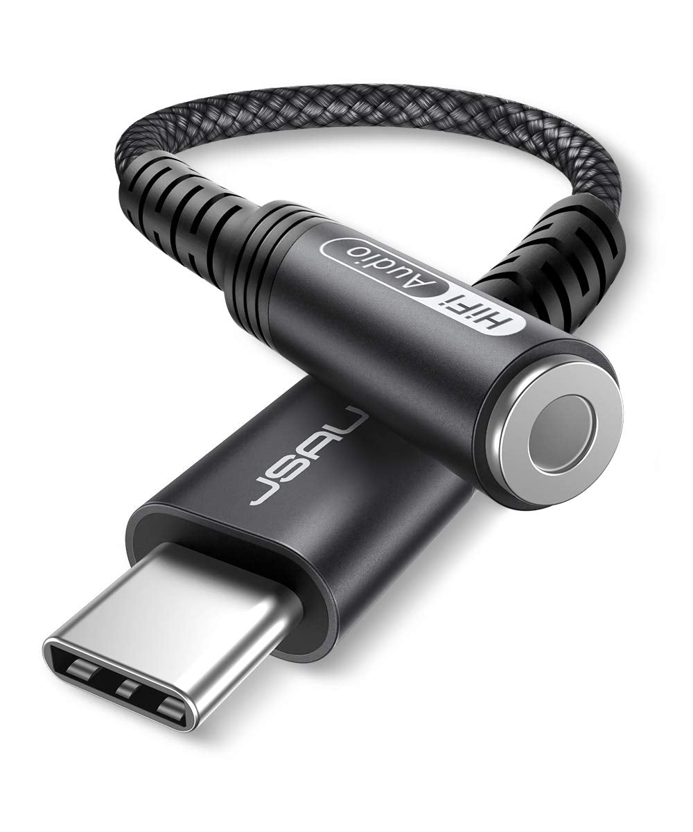 JSAUX 2-Pack USB C to 3.5mm AUX Audio Adapter for iPhone 17, Galaxy S25