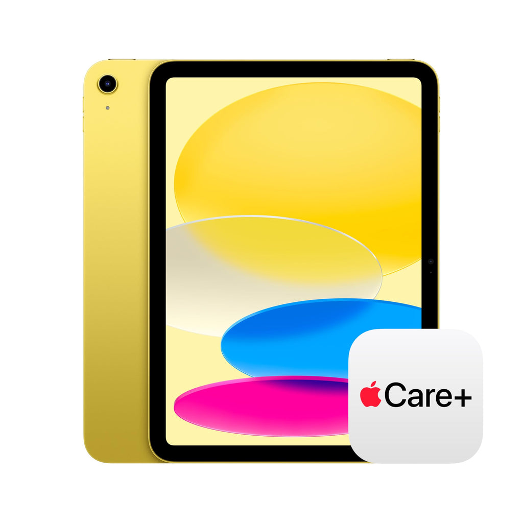 Apple iPad 11-inch: A16 chip, 11-inch Model, Liquid Retina Display, 128GB, Wi-Fi 6, 12MP Front/12MP Back Camera, Touch ID, All-Day Battery Life — Yellow with AppleCare+ (2 Years)