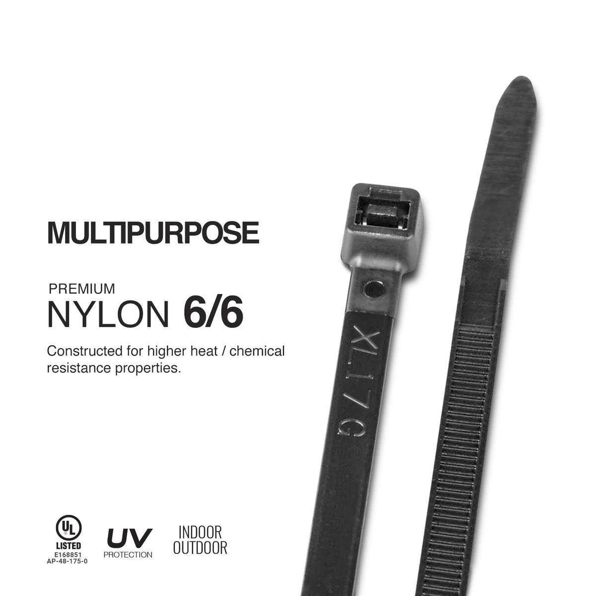 TR Industrial Multi-Purpose Natural Cable Ties, 48 inches, 50 Pack