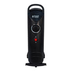 Russell Hobbs 2000W/2KW Oil Filled Radiator, 9 Fin Portable Electric Heater - White, Adjustable Thermostat with 3 Heat Settings, Safety Cut-off, 20 m sq Room Size, RHOFR5002, 2 Year Guarantee