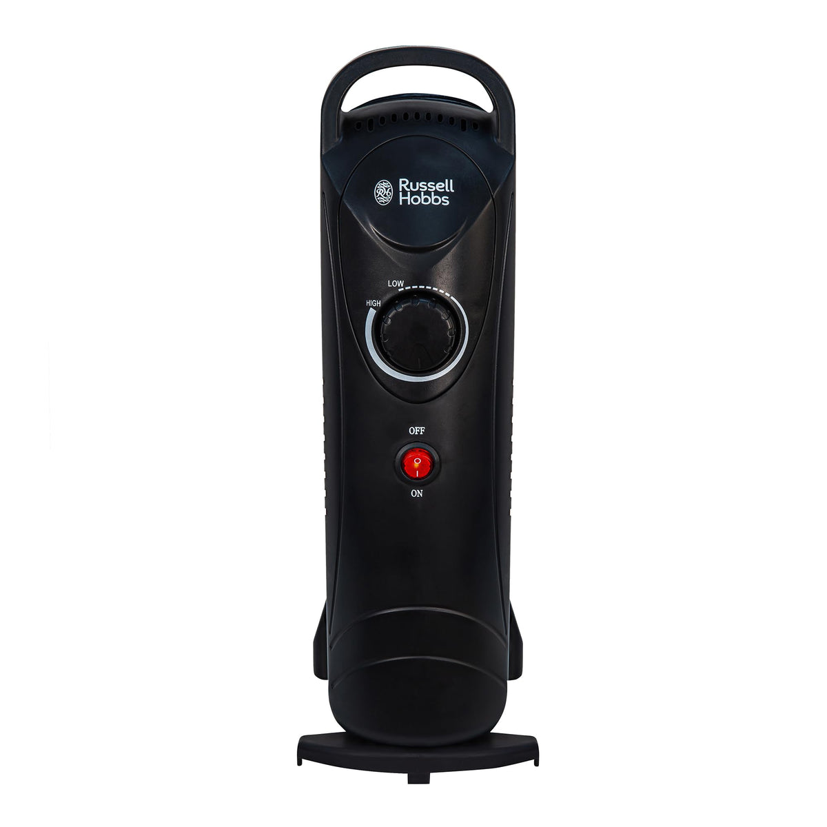 Russell Hobbs 2000W/2KW Oil Filled Radiator, 9 Fin Portable Electric Heater - White, Adjustable Thermostat with 3 Heat Settings, Safety Cut-off, 20 m sq Room Size, RHOFR5002, 2 Year Guarantee