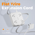TESSAN PD 20W Surge Protector Extension Cord 5Ft, Flat Plug Power Strip