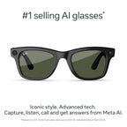 Ray-Ban Meta (Gen 2) Wayfarer, Matte Black, Clear lenses