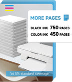 304 XL Ink Cartridges BK/CMY- 750/450+ Pages, Replacement for HP 304 Ink Cartridges Black and Colour Original, Printer Ink 304 High Yield for Envy 5010 5020 5030 5032 5000 DeskJet 3760 2630 2620 2600