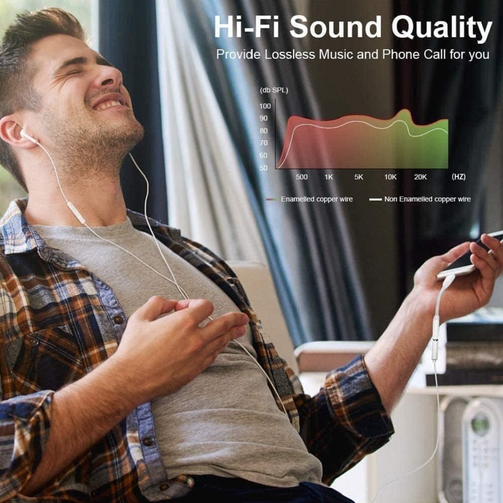 Apple MFi Certified 1 Pack Lightning to 3.5 mm Headphone Jack Adapter for iPhone, iPhone Aux Adapter Converter Dongle Audio Cable Compatible with iPhone 14 13 12 11 X XS 8 7 Black