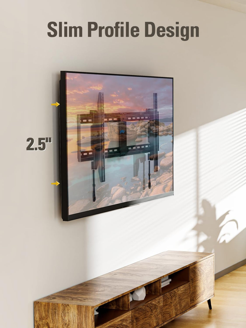Mounting Dream Tilting TV Wall Mount for Most 37-90 Inch TVs up to 132lbs