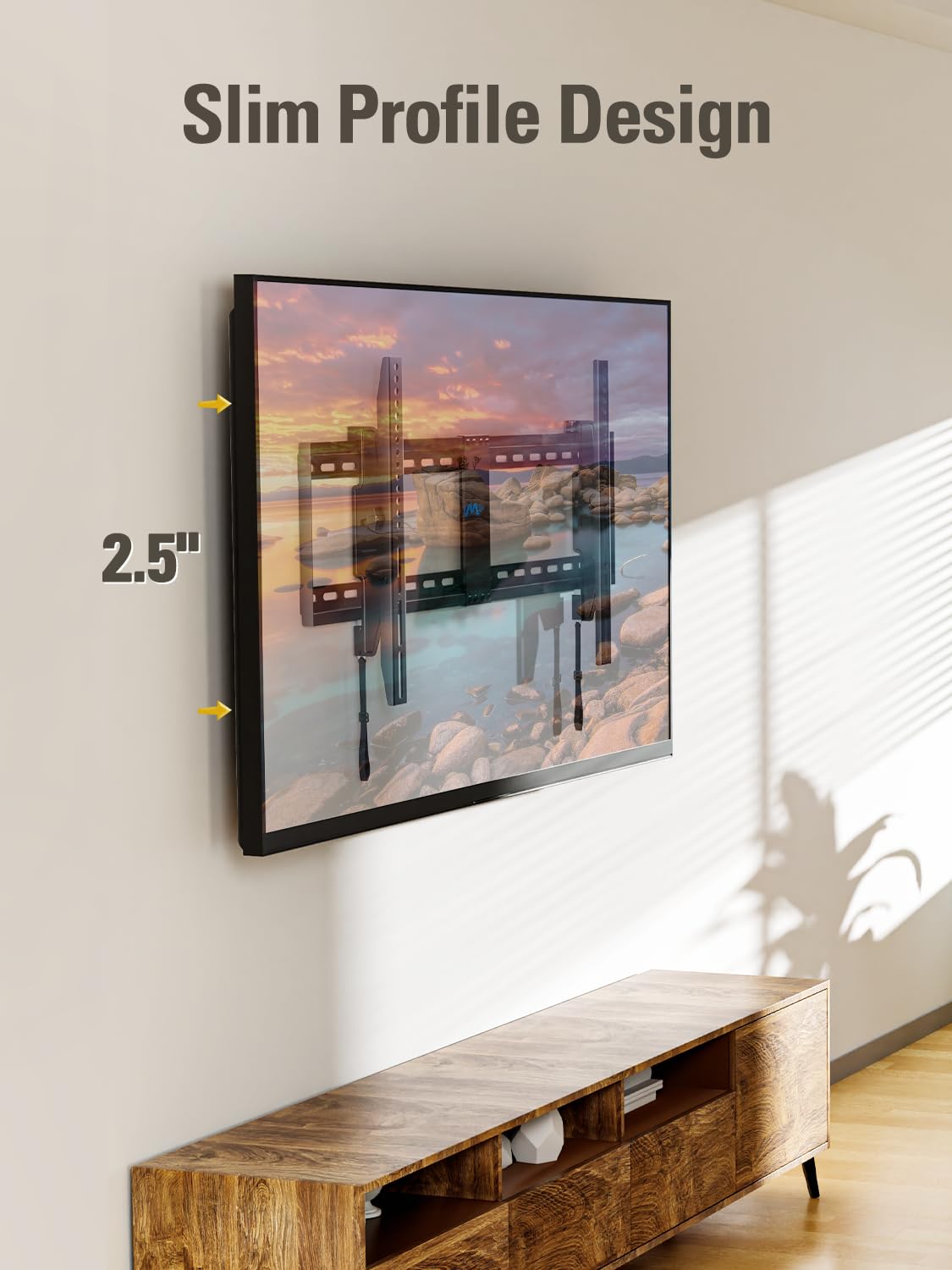 Mounting Dream Tilting TV Wall Mount for Most 37-90 Inch TVs up to 132lbs