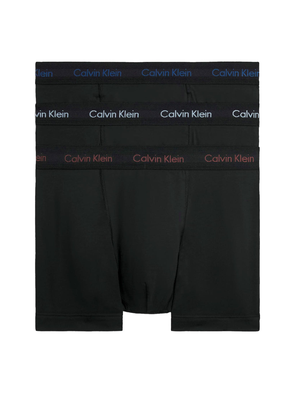 Calvin Klein Men’s 3 Pack Trunks with Logo Waistband
