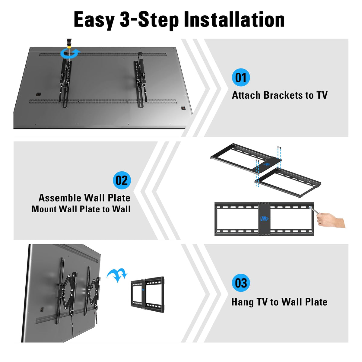 Mounting Dream Fixed TV Wall Mount Bracket for Most 17-42'' Flat Screen TV