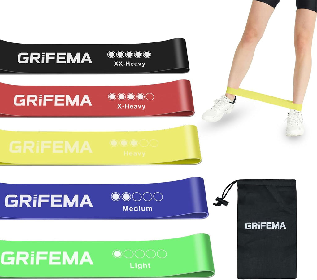 GRIFEMA GAK5001 Resistance Bands Set of 5 – Stretch Bands Home Gym Yoga