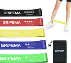 GRIFEMA GAK5001 Resistance Bands Set of 5 – Stretch Bands Home Gym Yoga