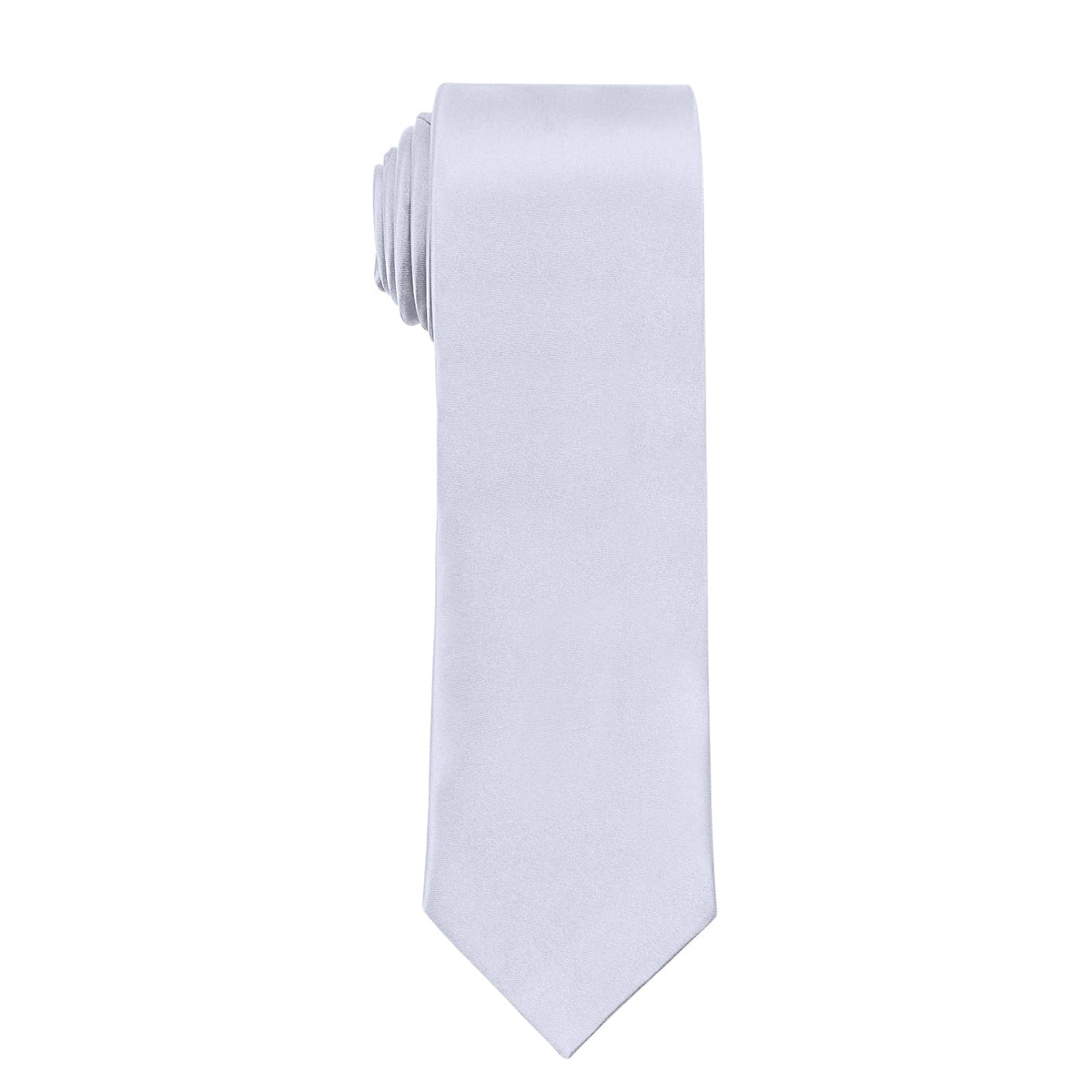 URAQT Men Solid Satin Necktie, 8cm Classic Formal Tie