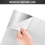 12"x29.5" Stainless Steel Backsplash - Ultra Flat & Easy to Clean, Protect Wall from Splash & Stain - Kitchen Stove Backsplash Panel for Oven & Range Hood with Pre-Drilled Holes