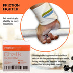 Firstaid4sport Professional 2oz White Chalk Block for Enhanced Grip - Moisture-Absorbing Magnesium Carbonate for Climbing, Weightlifting & Gymnastics - Reduces Hand Friction & Improves Performance