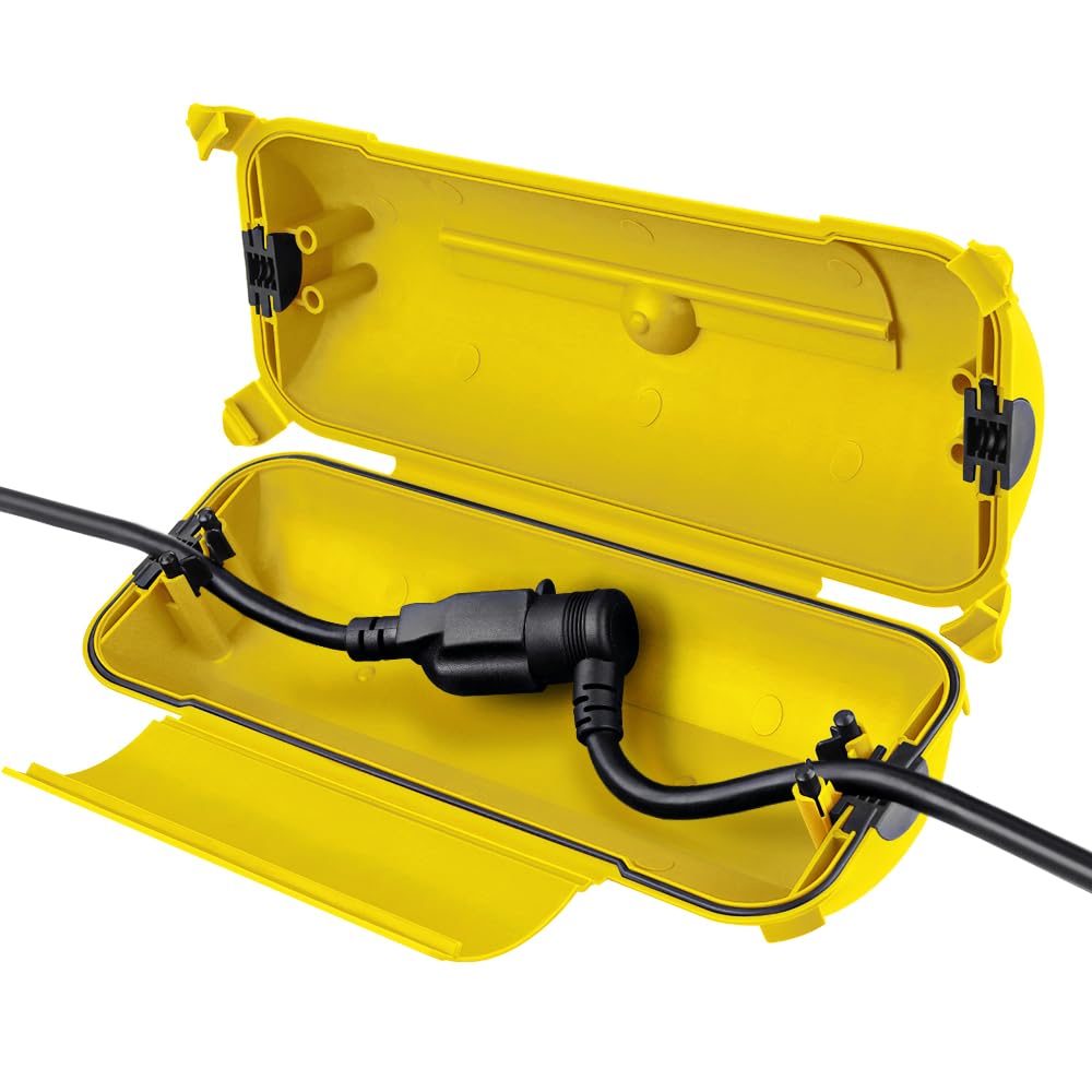 [3 Pack] Flemoon Outdoor Extension Cord Safety Cover with Waterproof Seal
