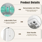 Auertech 18 lbs Portable Washing Machine, Fully Automatic Portable Washer with LED Display, 7 Wash Cycles, 4 Water Levels, Top Load Washing Machine for Apartment, RV, Dorm, Home