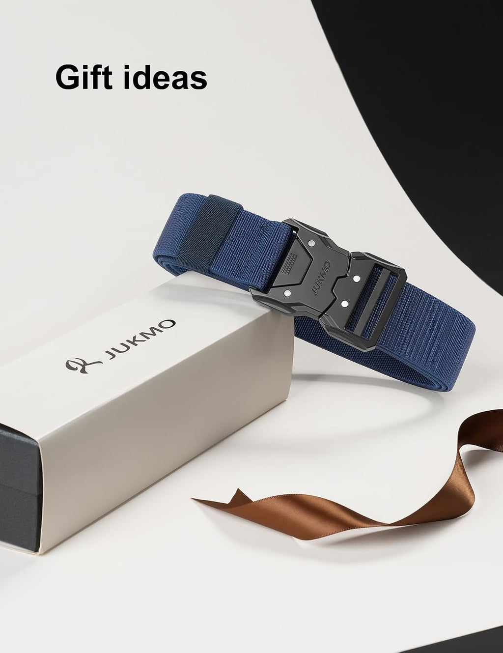 JUKMO Quick Release Tactical Belt, Military Work 1.5" Nylon Web Hiking Belt