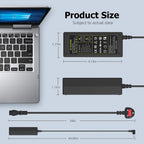 65W Laptop Charger Compatible with Microsoft Surface Pro Laptop Book Go