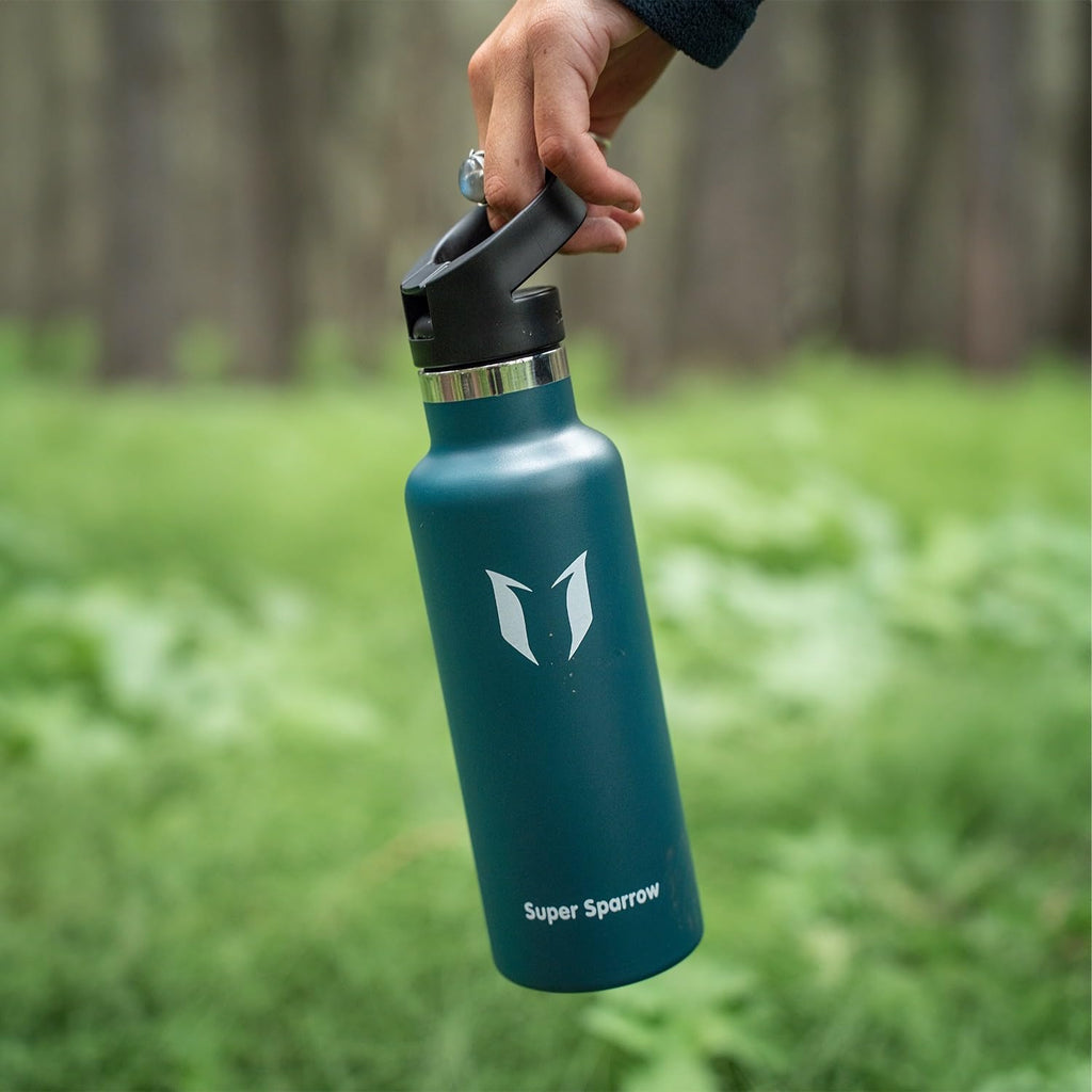 Sparrow Insulated Water Bottle W/Straw -Metal Water Bottles-500ml&750ml&1L