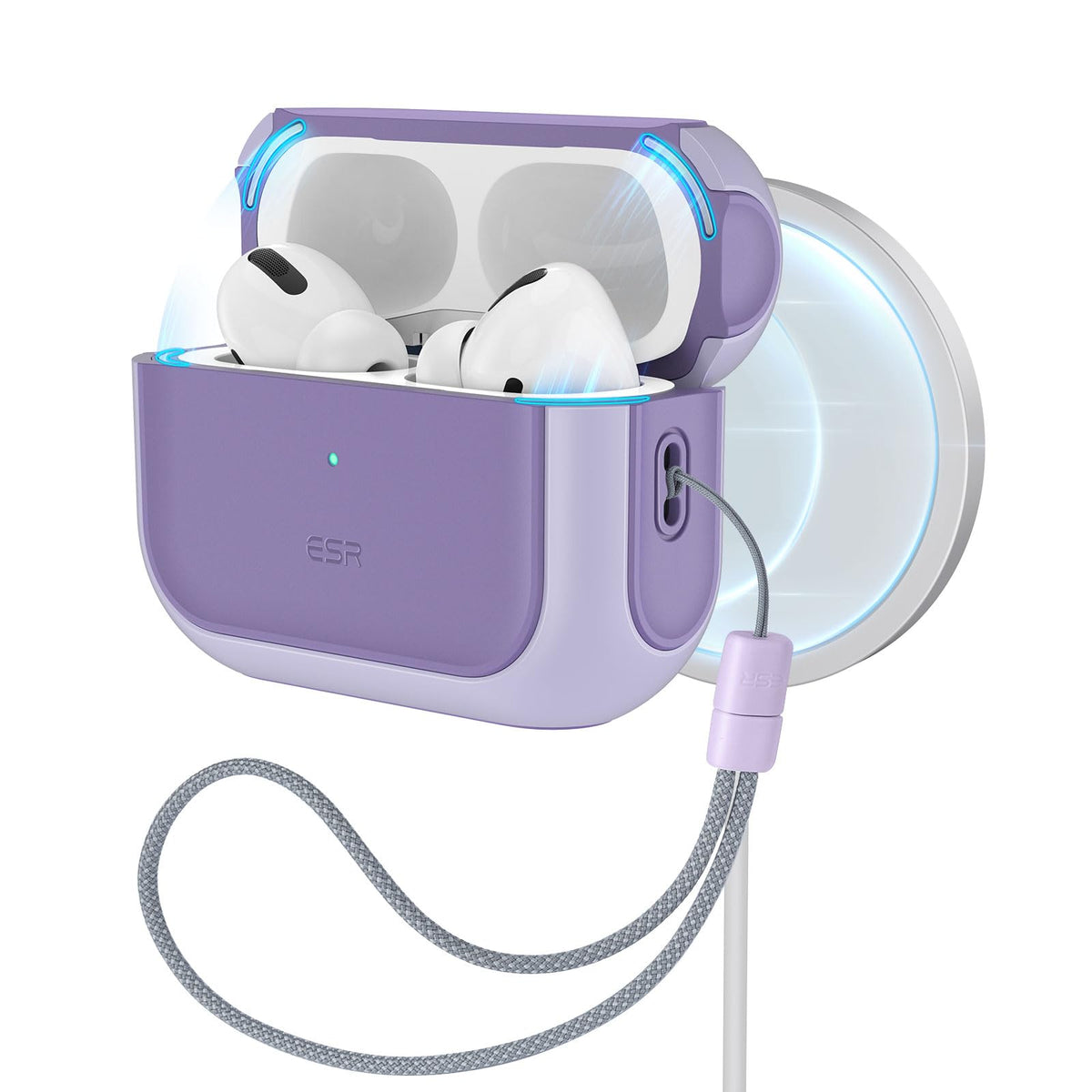 ESR for AirPods Pro 3 Case, Compatible with MagSafes, Purple