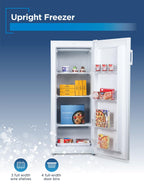 BLACK+DECKER 14 Cu. Ft. Convertible Freezer Refrigerator, Upright Freezer with Glass Shelves, ENERGY STAR rated, Frost Free, BUC1400XB, Black
