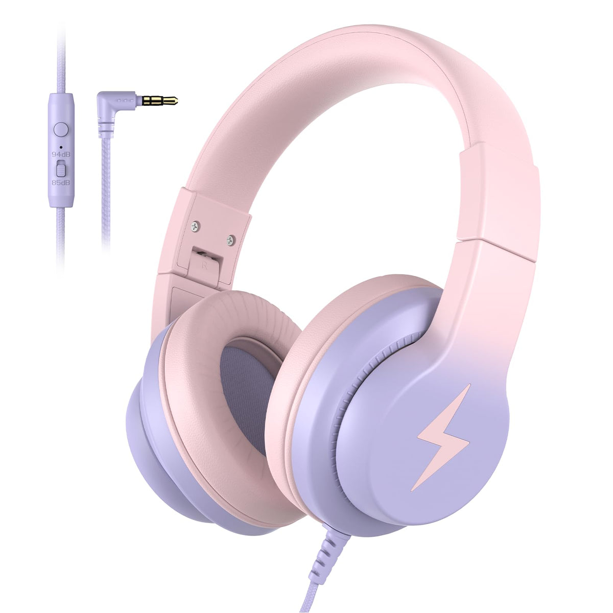 Candy Bila Wired Kids Headphones for School, Over-Ear for Boys Girls